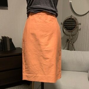 JCrew No.2 pencil skirt melon color